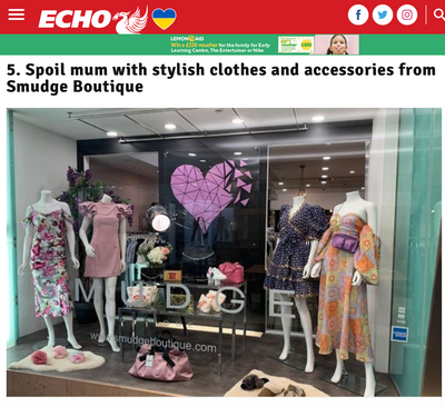 "Fabulous gifts and experiences in Liverpool to make your mum smile this Mother’s Day" -Smudge Boutique in the Liverpool Echo