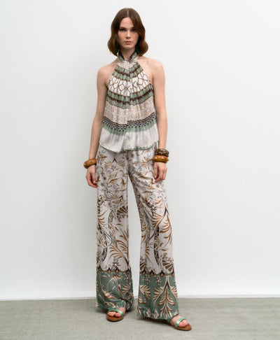 Access Fashion Straight-Leg Printed Alma Pants