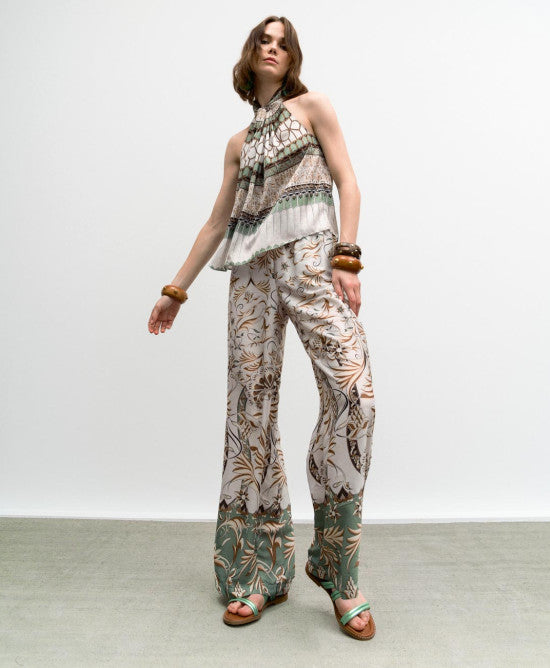 Access Fashion Straight-Leg Printed Alma Pants