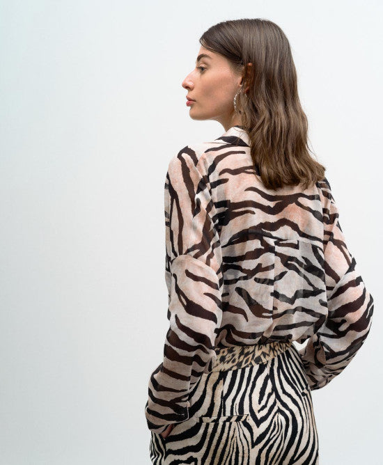 Access Fashion Zeta Animal Print Top