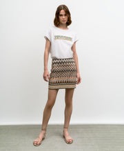 Access Fashion Ziggy Mini Skirt - Khaki