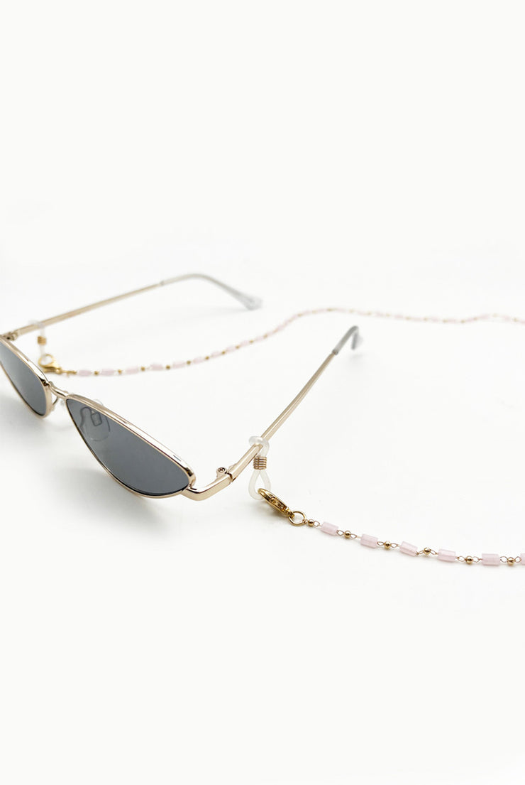 Glasses Chain - Dainty Pink Beads