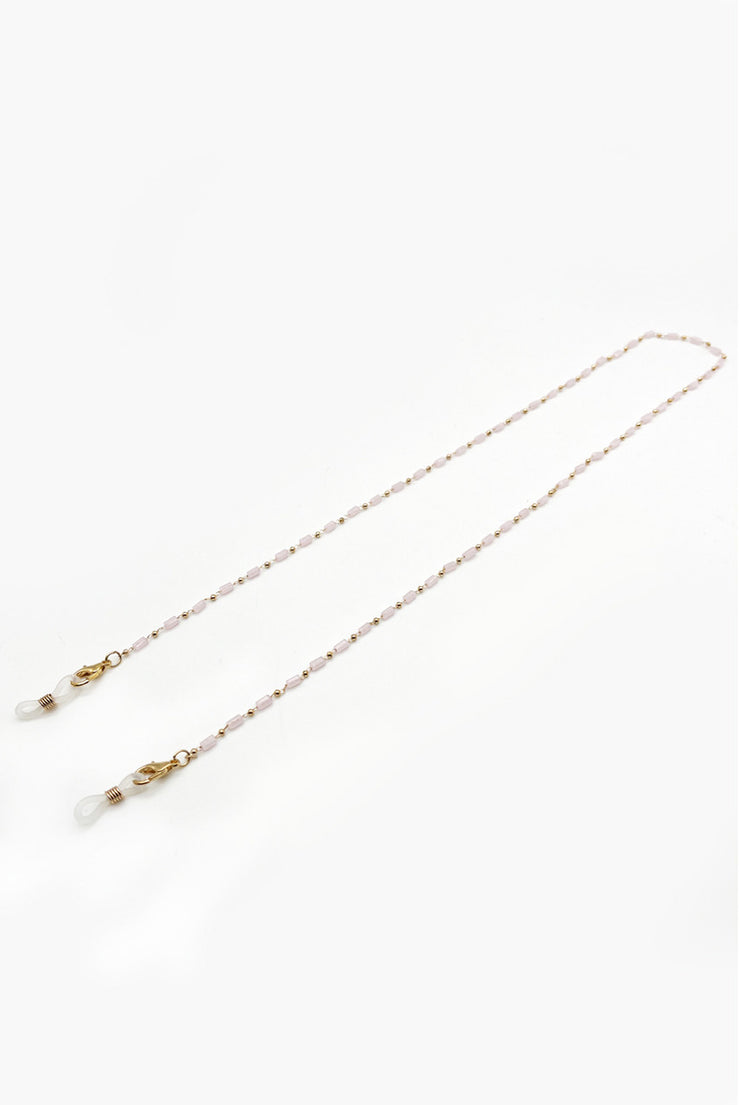 Glasses Chain - Dainty Pink Beads