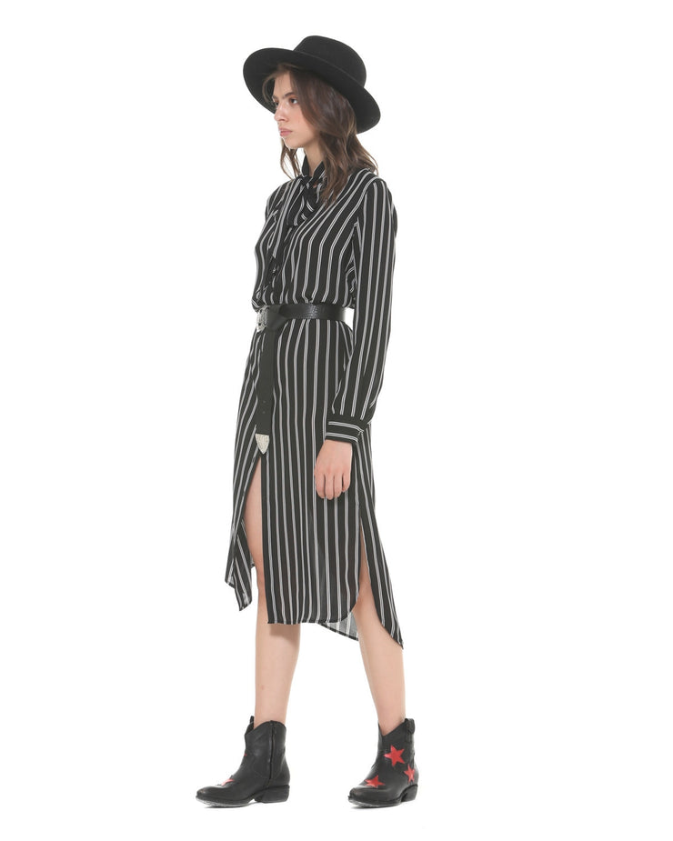 Silvian Heach Tazoult Stripe Shirt Dress