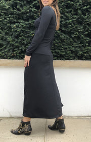 Libby Loved Bibi Dress in Ribbed Black