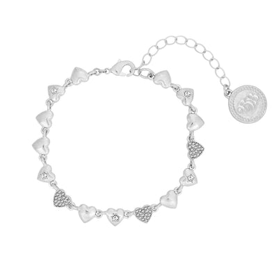 Bibi Bijoux I Heart You Bracelet - Silver