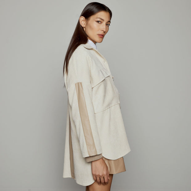 Access Fashion Alsace Corduroy Shirt Vanilla