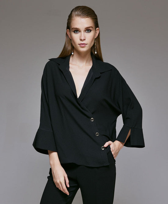 Access Fashion Carmen Crossover Blouse
