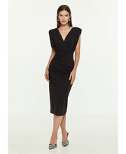 Access Fashion Carter V Back Midi Dress - Black