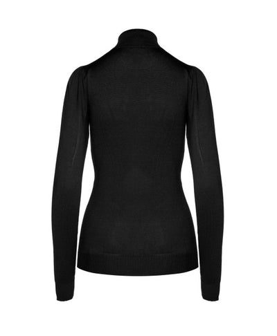 Access Fashion Cici Polo Neck Knit - BLACK