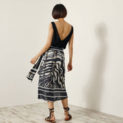 Access Fashion Erica Wrap Skirt in Ethnic Print