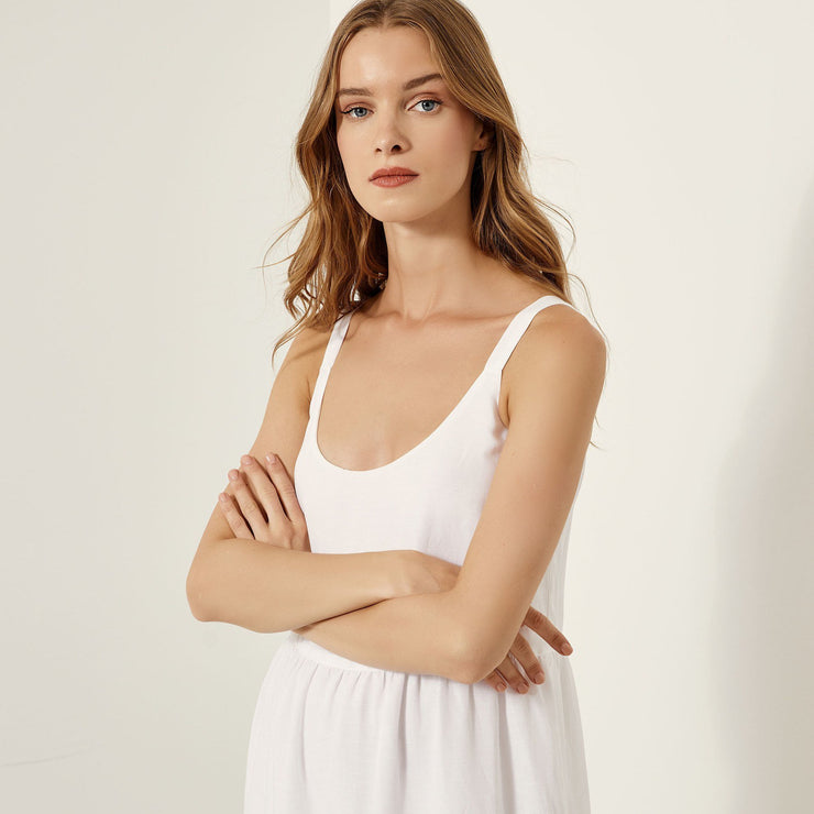 Access Fashion Sofia Summer Midi Dress in White