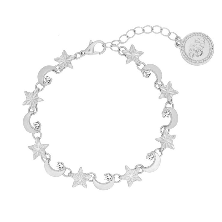Bibi Bijoux Sillver Star & Moon Bracelet