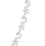 Bibi Bijoux Silver Star & Moon Necklace