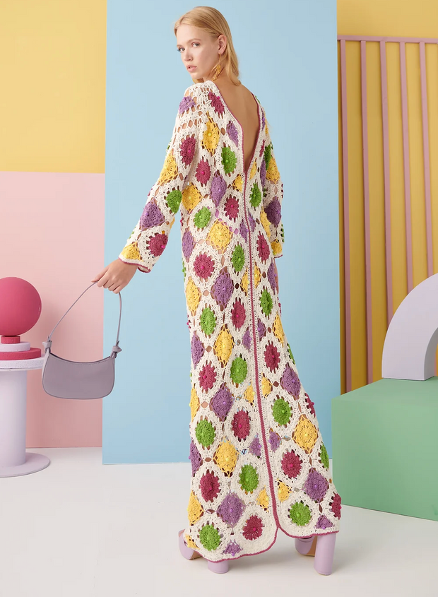 CeliaB Nerissa Crochet Maxi Dress