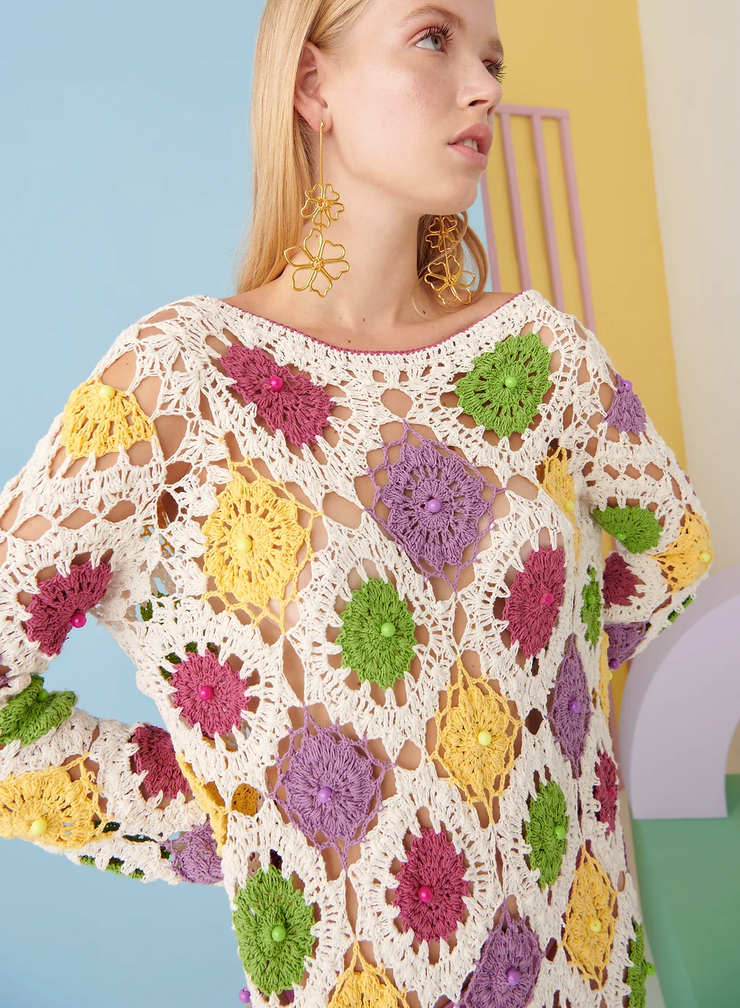 CeliaB Nerissa Crochet Maxi Dress