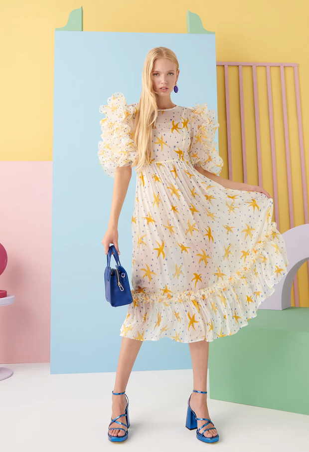 CeliaB Zale Midi Dress in Yellow