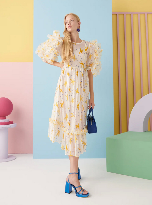 CeliaB Zale Midi Dress in Yellow