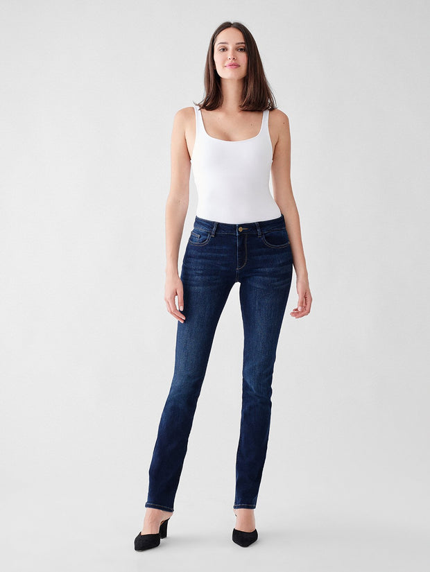 DL1961 Coco Straight Mid Rise Jeans