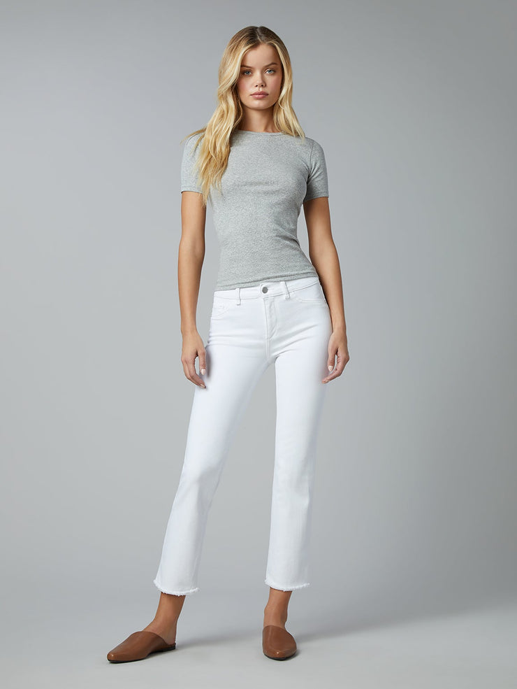DL1961 Mara Straight Mid Rise Intasculpt Ankle Jeans