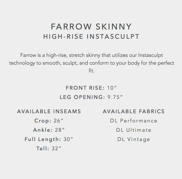 DL1961 Farrow Skinny High Rise Ankle