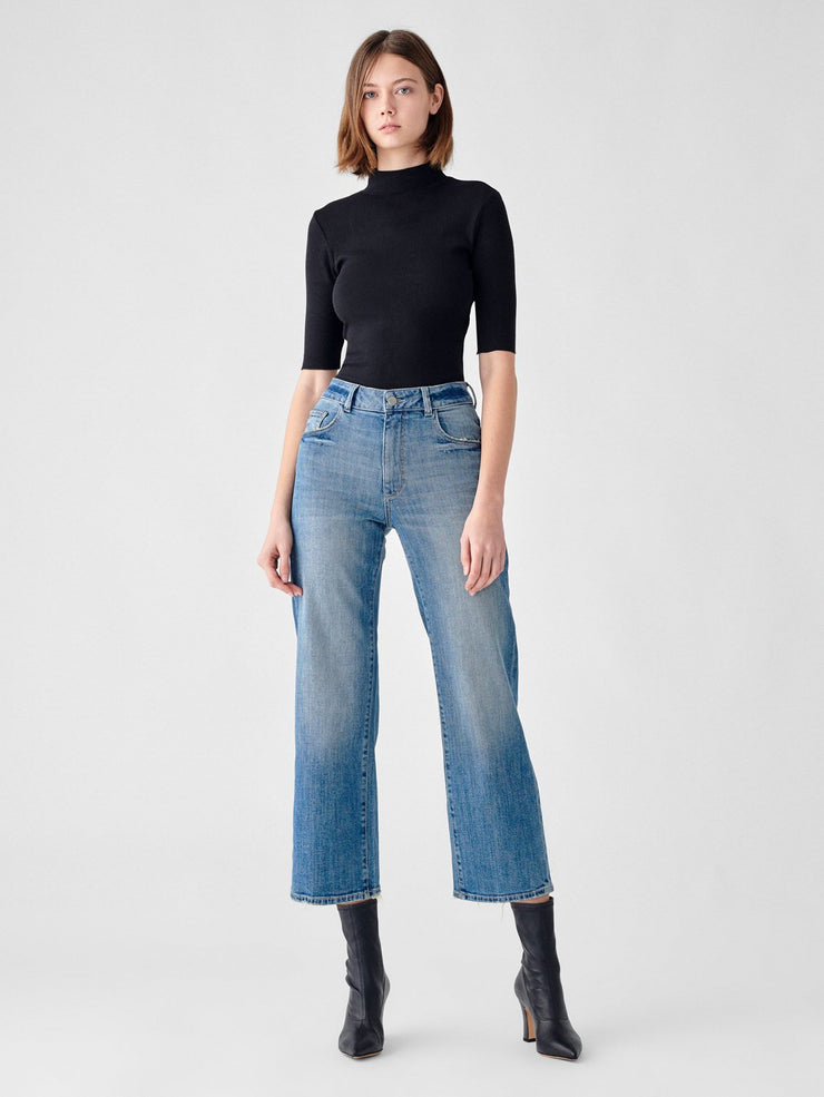 DL1961 Hepburn Wide Leg High Rise Vintage Jeans