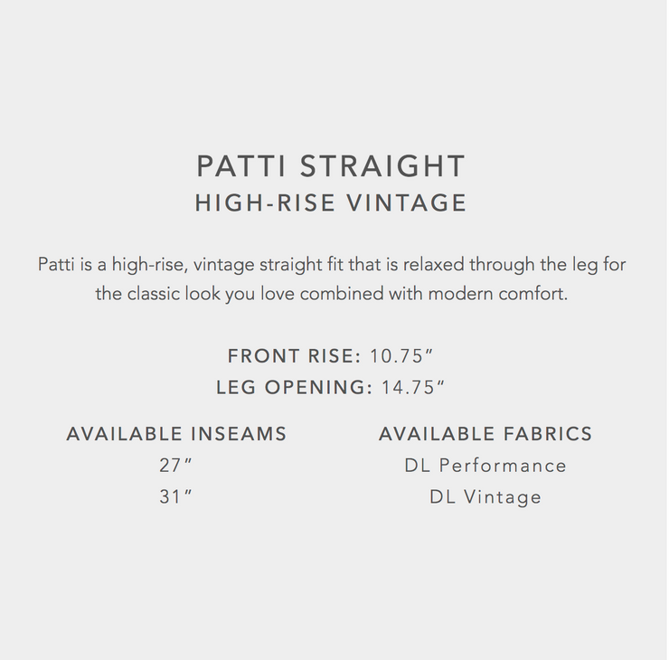DL1961 Patti Straight High Rise Jeans