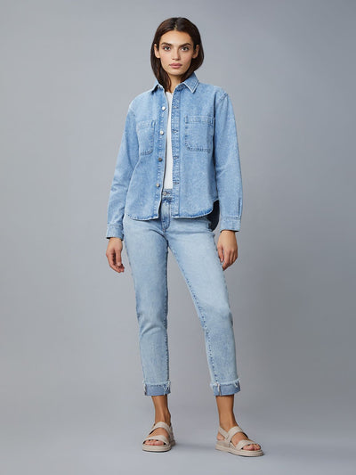 DL1961 Zita Denim Shirt in Super Light Vintage