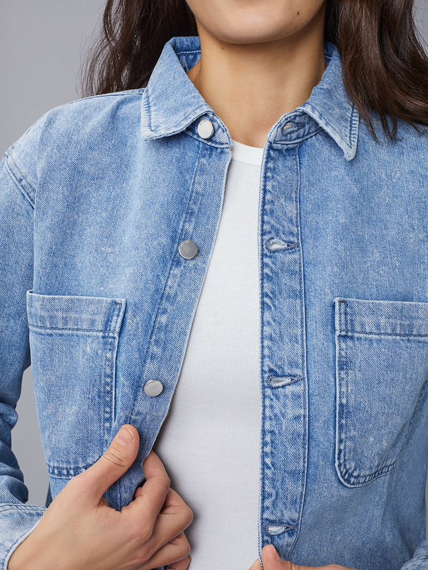 DL1961 Zita Denim Shirt in Super Light Vintage