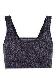 Varley Edris Bra in Dark Mono Zebra