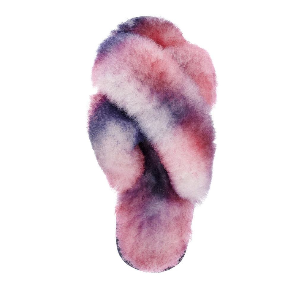 EMU Australia Sunset Purple Tie Dye Mayberry Slippers Smudge