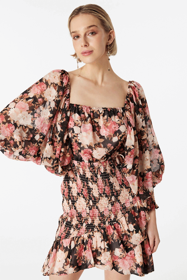 Elliatt Occident Dress in Floral Print