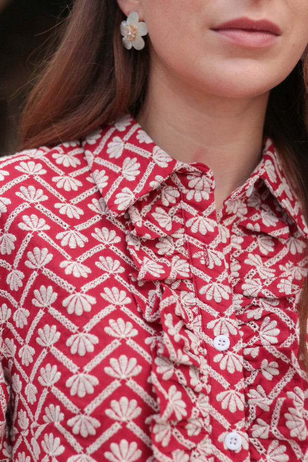 Elliatt Triumph Shirt in Broderie