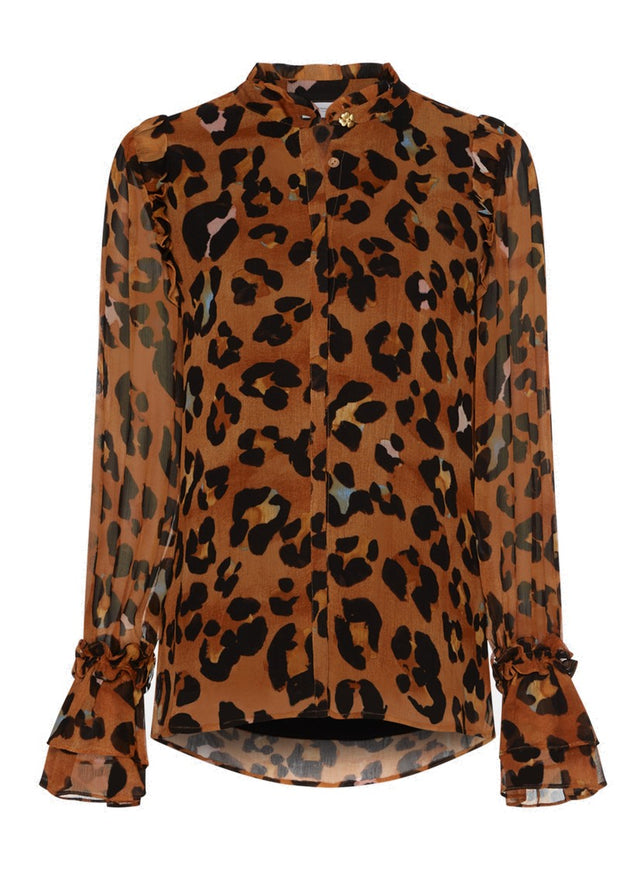 Leopard print blouse