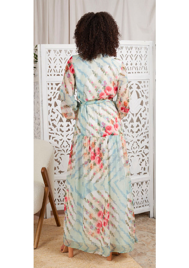Hope & Ivy Kelda Wrap Dress - Multi Floral