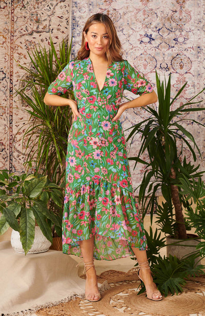 Hope & Ivy Celeste Midi Dress