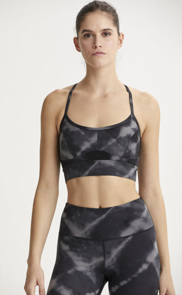 Varley Irena Bra Black Tie Dye