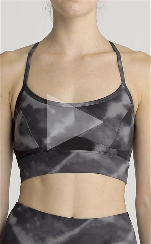 Varley Irena Bra Black Tie Dye