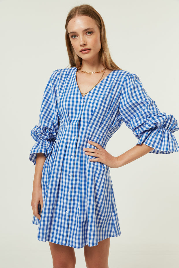 Jovonna Vela Gingham Dress
