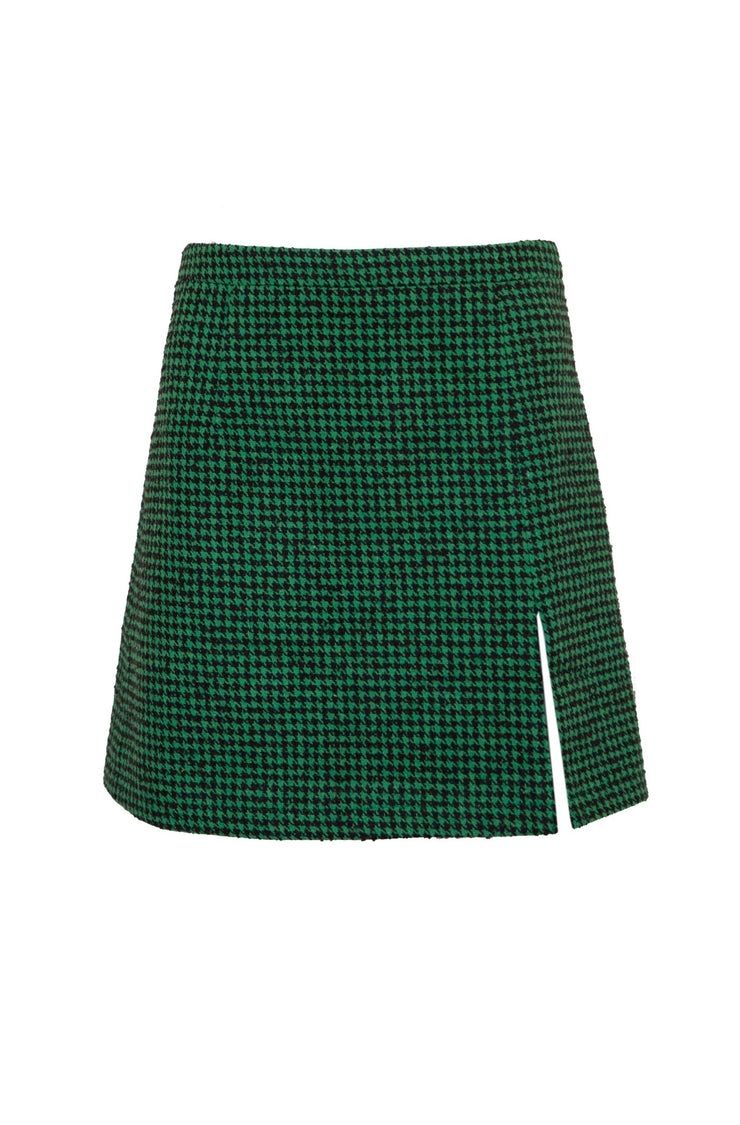 Jovonna Bisma Checked Mini Skirt Green
