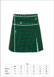 Jovonna Bisma Checked Mini Skirt Green