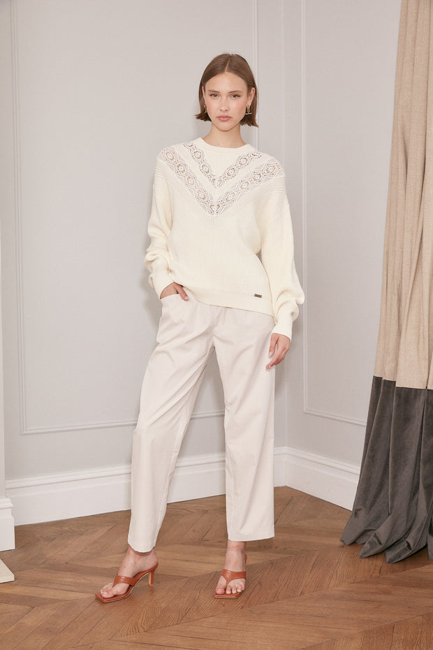 Jovonna Sibilla Jumper in Cream