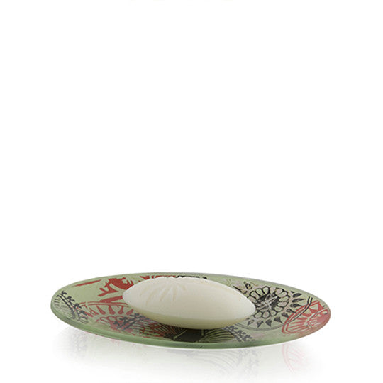 Ortigia Fico D'India Glass Plate Soap Set