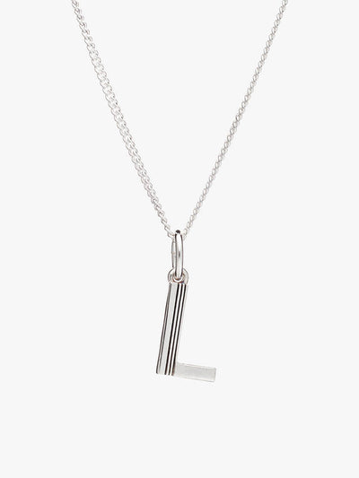 Rachel Jackson London Initial Pendant Silver Necklace - L