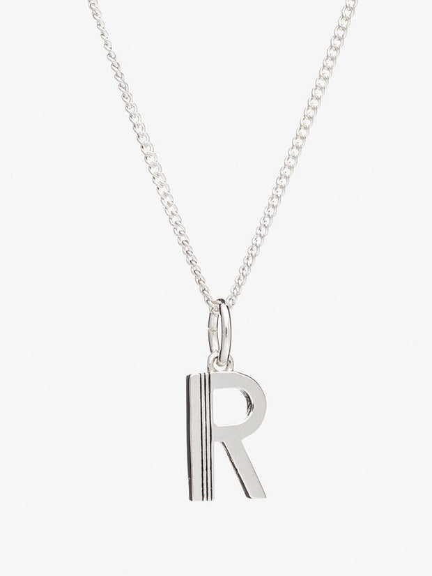Rachel Jackson London Initial Pendant Silver Necklace - R