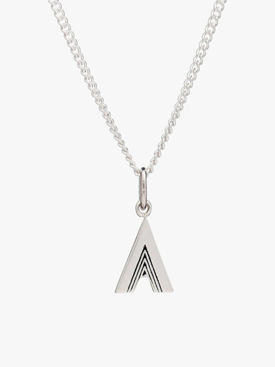 Rachel Jackson London Initial Pendant Silver Necklace - A