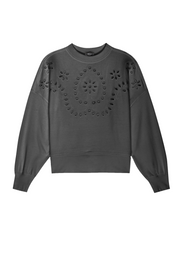 Rails Alice Sweater in Vintage Black Eyelet Embroidery