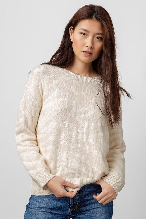 Rails Chance Sweater - Ivory Pink Mixed Animal