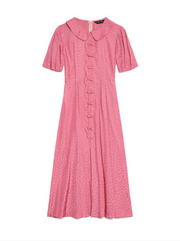 Sister Jane Belle Blush Bow Midi Dress - Pink