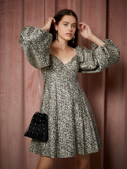 Sister Jane Tempo Leopard Jacquard Mini Dress